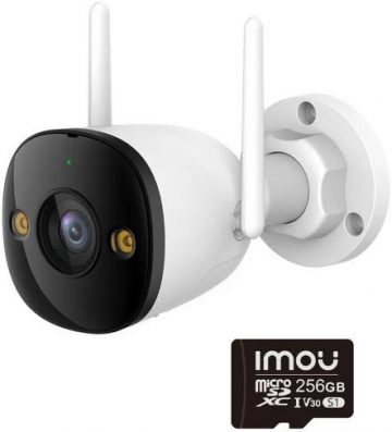 Imou bullet 3 5MP Wi-Fi IR30 IP kamera ar 256 GB atmiņas kartiImou bullet 3 5MP Wi-Fi IR30 IP kamera ar 256 GB atmiņas karti