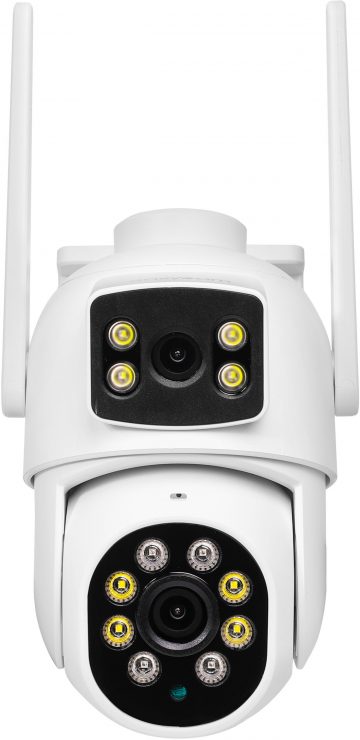 EasyCam Outdoor 4MP Dual WiFi PTZ-камера (2MP + 2MP) с 4-кратным зумом Tuya EC-2x2PTZ8DL-N