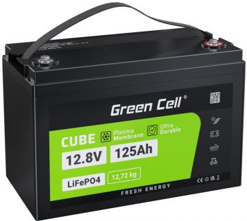 LiFePO4 litija dzelzs fosfāta akumulators 12V 125Ah