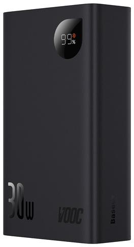 Внешний аккумулятор Baseus Adaman2 PPAD050101 20000 мАч 30 Вт PD QC 3.0 Super VOOC 2x USB-A 1x USB-C Внешний аккумулятор Baseus Adaman2 PPAD050101 20000 мАч 30 Вт PD QC 3.0 Super VOOC 2x USB-A 1x USB-C