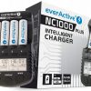 Procesora lādētājs AA / AAA uzlādējamām baterijām everActive NC-1000 PLUS