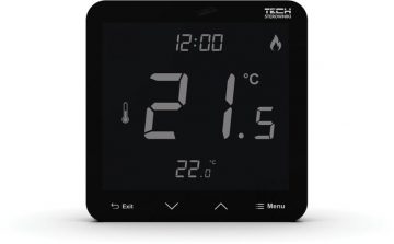 Bezvadu istabas kontrolieris melns R-10S PLUS Tech Controls Bezvadu istabas kontrolieris melns R-10S PLUS Tech Controls