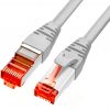 PATCHCORD GETFORT CAT.6A S/FTP LSOH kabelis 0.25m pelēks