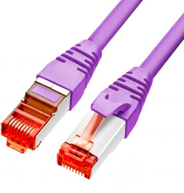 PATCHCORD GETFORT CAT.6A S/FTP LSOH kabelis 10m violets