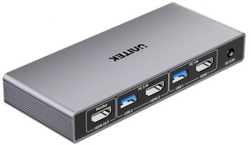 Unitek KVM jungiklis 4K@60Hz USB 3.0 HDMI Unitek KVM jungiklis 4K@60Hz USB 3.0 HDMI