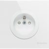 Gniadko F type socket white Grenton