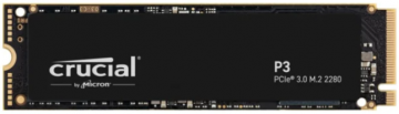 Crucial P3 500GB 3D NAND NVMe PCIe M.2 SSD diskdziņš