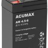 AGM ACUMAX AM sērijas 6V 4,5Ah akumulators