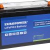 EUROPOWER LFP 12.8V 100Ah LiFePO4 baterija (tarnavimo laikas >2000 ciklų)