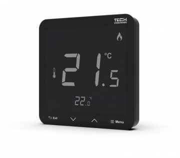 Bezvadu istabas kontrolieris melns R-8S PLUS Tech Controls Bezvadu istabas kontrolieris melns R-8S PLUS Tech Controls