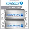 D / R20 Ni-MH uzlādējamās baterijas EverActive 5500mAh Silver Line (2 iepakojumā). D / R20 Ni-MH uzlādējamās baterijas EverActive 5500mAh Silver Line (2 iepakojumā).