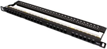 PATCH PANEL UTP CAT.6 24 PORTS 0,5U PGF-6UTP24-B7 GETFORT