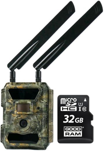 GPS 4.0CG Meža kamera + GOODRAM CL10 32GB microSD atmiņas karte