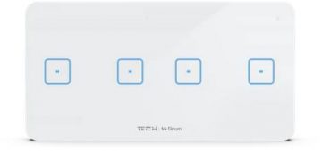 Vadu četru polu slēdžis melns WSS-22M Tech Controls Vadu četru polu slēdžis melns WSS-22M Tech Controls