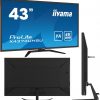 LED monitors IIYAMA X4373UHSU-B1 43 collu VA HDMI DisplayPort USB