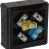 Pinnakast 12 sisendiga VIPLAST VP-51 BLACK IP55 118x118x46mm 051-55