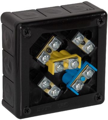 Virsmas kaste ar 12 ieplūdes atverēm VIPLAST VP-51 BLACK IP55 118x118x46mm 051-55Virsmas kaste ar 12 ieplūdes atverēm VIPLAST VP-51 BLACK IP55 118x118x46mm 051-55