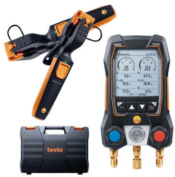 Electronic valve light Testo 550s set Smart 0564 5502