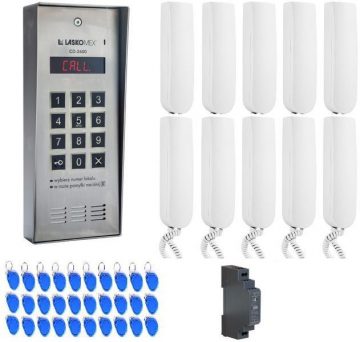 Домофон LASKOMEX на 10 арендаторов, 1 вход Домофон LASKOMEX на 10 арендаторов, 1 вход