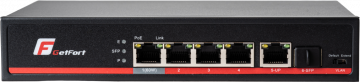 GETFORT POE SWITCH 4+1+SFP Gigabit Ethernet 65W