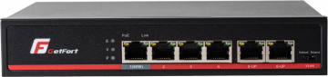 GETFORT POE SWITCH 4+2 Gigabit Ethernet 65W