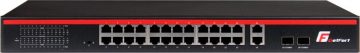 GETFORT POE KOMUTATORS 24FE+2GE+2SFP 250W