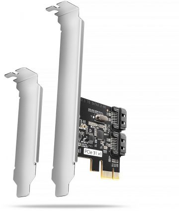 Axagon PCES-SJ2 PCIe kontroller 2x sisemine SATA portAxagon PCES-SJ2 PCIe kontroller 2x sisemine SATA port