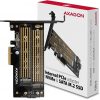 Axagon PCEM2-D PCIe NVME + SATA M.2 adapteris