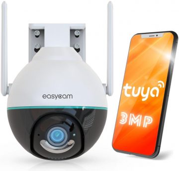 Уличная WiFi-камера EasyCam Tuya 3MP 4x дальномер IP EC-3PT4L