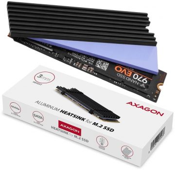 Кулер для SSD-накопителя Axagon CLR-M2L3 M.2 3 мм Кулер для SSD-накопителя Axagon CLR-M2L3 M.2 3 мм