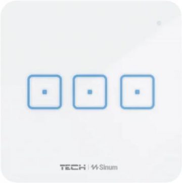 Переключатель трёхпозиционный, белый, проводной, WS-03M Tech Controls Переключатель трёхпозиционный, белый, проводной, WS-03M Tech Controls