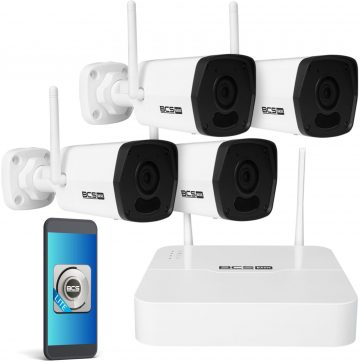 BCS-B-KITW(2.0) 4 wifi novērošanas kameru komplektsBCS-B-KITW(2.0) 4 wifi novērošanas kameru komplekts