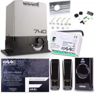 Delta 2 komplekts - FAAC 740 500kg bīdāmajiem vārtiem