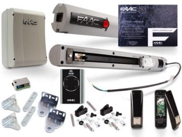 Ērts 24 V komplekts - FAAC S418 5,4 m gariem divviru vārtiem