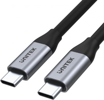 Unitek USB-C uz USB-C 10Gbps 4K 60Hz 20V/5A USB kabelisUnitek USB-C uz USB-C 10Gbps 4K 60Hz 20V/5A USB kabelis