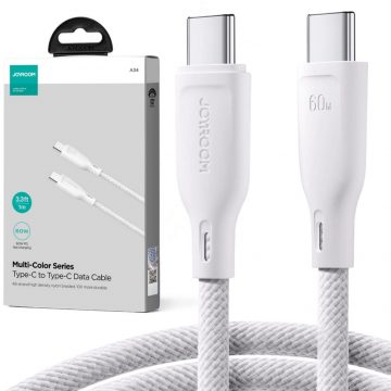 USB-C / USB-C Joyroom SA34-CC3 100cm 60W 5A PD pīts kabelis balts
