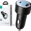 Автомобильное зарядное устройство Joyroom JR-CCD01 53 Вт 3,0 А PD 3.0 QC 3.0 1x USB-A 1x USB-C Автомобильное зарядное устройство Joyroom JR-CCD01 53 Вт 3,0 А PD 3.0 QC 3.0 1x USB-A 1x USB-C