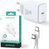 Joyroom tīkla lādētājs JR-TCF06 20W PD 3.0 QC 3.0 1x USB-C balts + kabelis