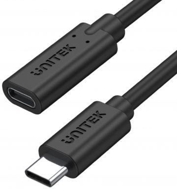 Unitek pagarinātājs C14086BK USB-C 10Gbps 4K PD 100W 50cm