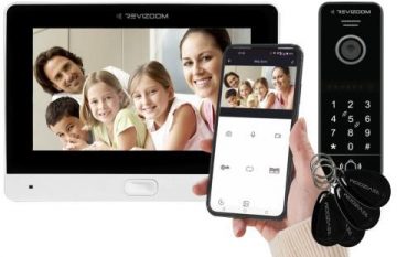 Video durvju tālrunis REVIZOOM RM-T471HD WHITE/RC-411HD-CK