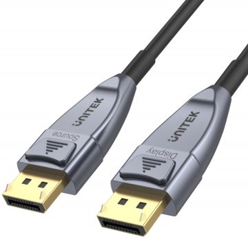 Оптический кабель Unitek DisplayPort 1.4 AOC 8K 15 м Оптический кабель Unitek DisplayPort 1.4 AOC 8K 15 м