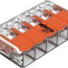 Universāls ātrsavienojums LINE/DRUT 5x 0,2-4mm2 WAGO 221-415 (iepakojumā 25 gab.)