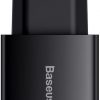 Baseus kompaktiškas greitas įkroviklis CCXJ-E01 30W 2x USB-A 1x USB-C PD 3.0 QC 3.0 BLACK