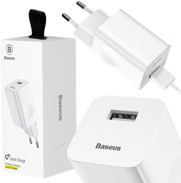 Быстрое зарядное устройство Baseus CCALL-BX02 24 Вт 1x USB-A QC 3.0Быстрое зарядное устройство Baseus CCALL-BX02 24 Вт 1x USB-A QC 3.0