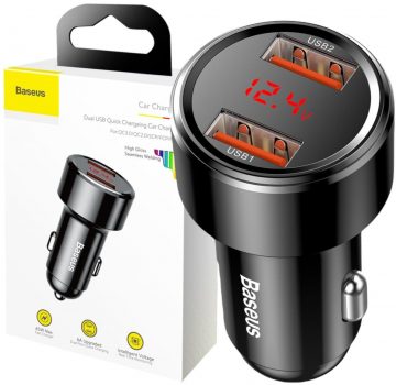 Автомобильное зарядное устройство Baseus Magic CCMLC20A-01 45 Вт 6 А 2x USB-A QC 3.0 Автомобильное зарядное устройство Baseus Magic CCMLC20A-01 45 Вт 6 А 2x USB-A QC 3.0