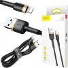 USB-A / Lightning iPhone kabelis Baseus Cafule CALKLF-BV1 100cm Apple 2.4A BLACK & GOLD IN COVER USB-A / Lightning iPhone kabelis Baseus Cafule CALKLF-BV1 100cm Apple 2.4A BLACK & GOLD IN COVER