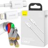 USB-C / Lightning iPhone laidas Baseus Superior CATLYS-A02 1m 20W PD greitas įkrovimas WHITE PREMIUM