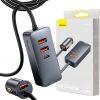 Автомобильное зарядное устройство Baseus Share Together 120 Вт 3 А 3x USB-A 1x USB-C PD 20 Вт QC 3.0 на кабеле
