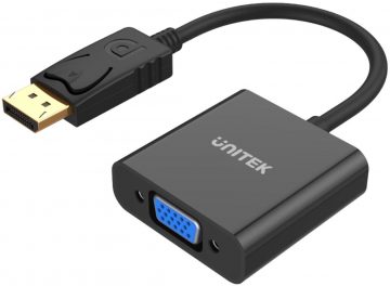 Unitek Y-5118E DisplayPort uz VGA FullHD adapterisUnitek Y-5118E DisplayPort uz VGA FullHD adapteris