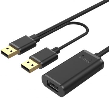Unitek Y-277 USB 2.0 signāla pastiprinātājs 5mUnitek Y-277 USB 2.0 signāla pastiprinātājs 5m
